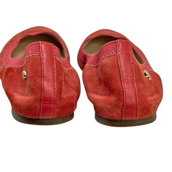 Cole Haan Elbridge Tandori Spice Leather Suede Cap Toe Ballet Flats - Picture 6 of 9